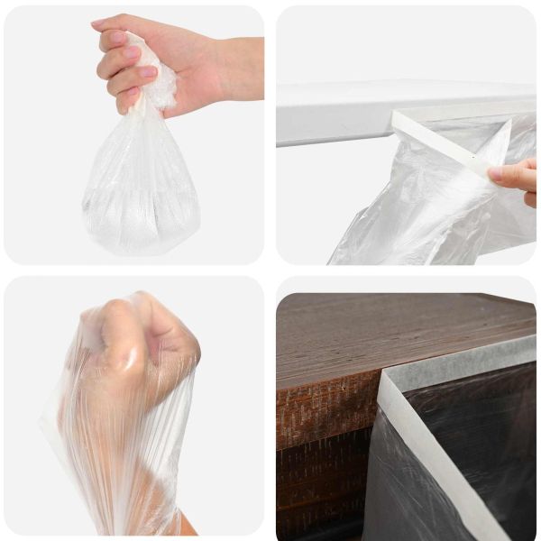 Прахосмукачна кърпа с лепило 6 pcs Прозрачен 240 x 2000 см HDPE