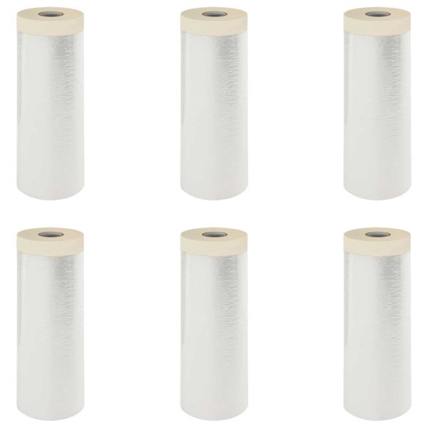 Прахосмукачна кърпа с лепило 6 pcs Прозрачен 270 x 1600 см HDPE
