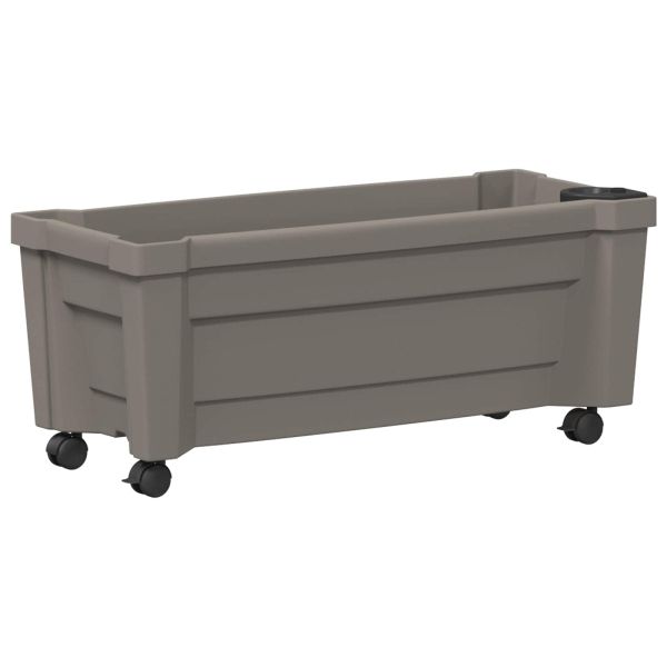 Саксия Kalypso с колела Сиво 79 x 35 x 33 см ПП