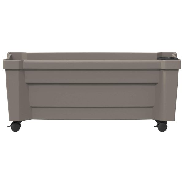 Саксия Kalypso с колела Сиво 79 x 35 x 33 см ПП