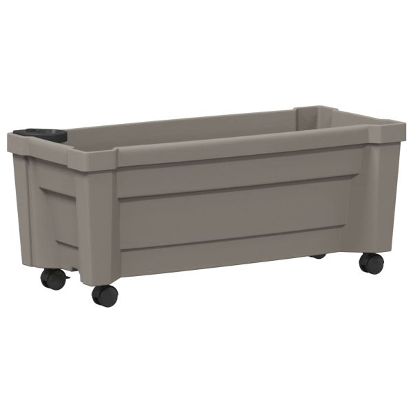 Саксия Kalypso с колела Сиво 79 x 35 x 33 см ПП