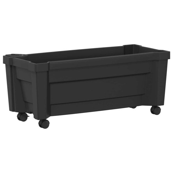 Саксия Kalypso с колела Антрацит 79 x 35 x 33 см ПП