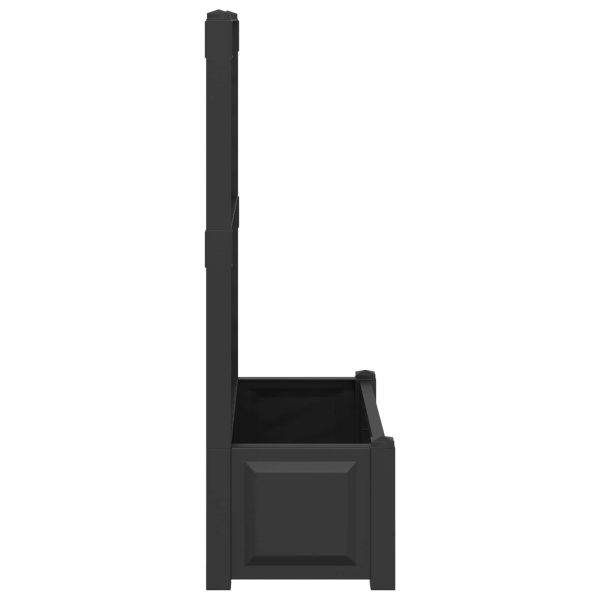 Голяма саксия с решетка 2 pcs Антрацит 143 x 143 x 133,5 см ПП