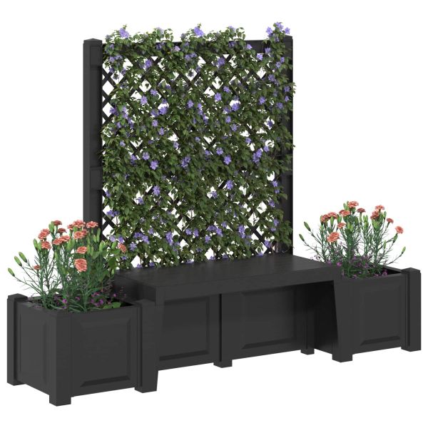 Градинска пейка Копенхаген Антрацит 173 x 49 x 135,5 см ПП