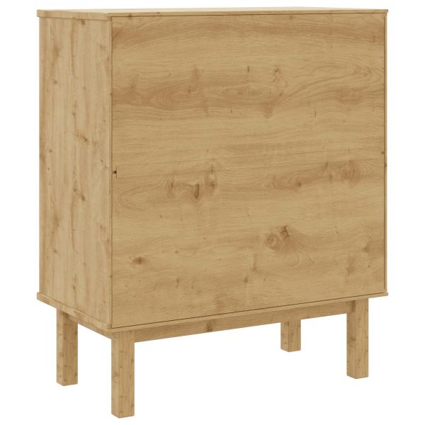 Плика OTTA Черно 76,5 x 39,5 x 90 см Масивна борова дървесина
