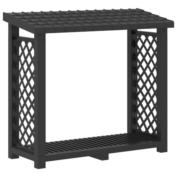 Стойка за дърва 114 x 46 x 101 см ПП Антрацит