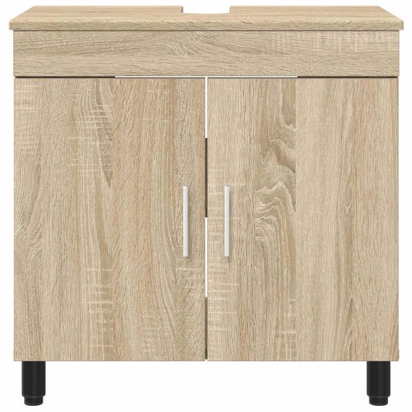 Шкаф със светло за баня Дъб сонома 60 x 35 x 60 см