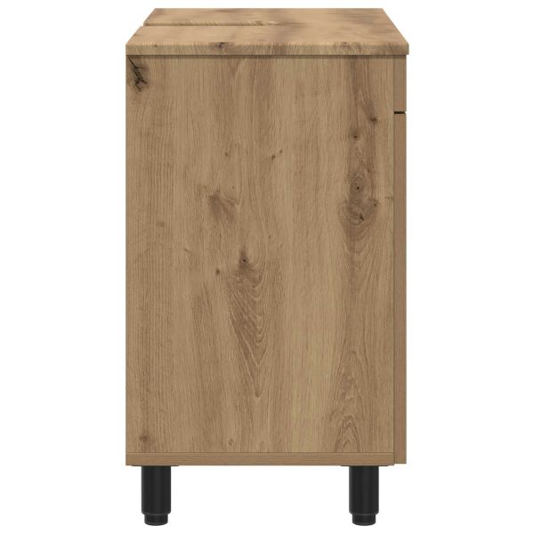 Шкаф със светло за баня Дъб артизан 60 x 35 x 60 см