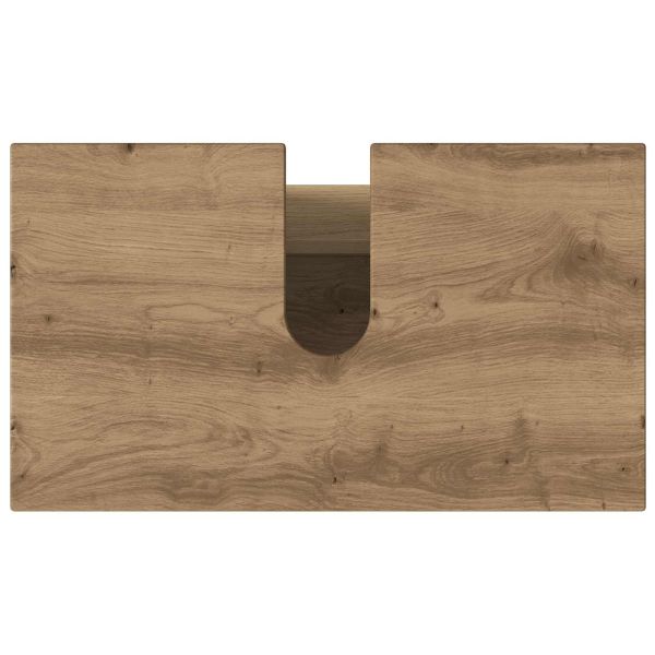 Шкаф със светло за баня Дъб артизан 60 x 35 x 60 см