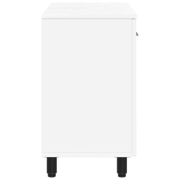 Шкаф със светло за баня Бяло 60 x 35 x 60 см
