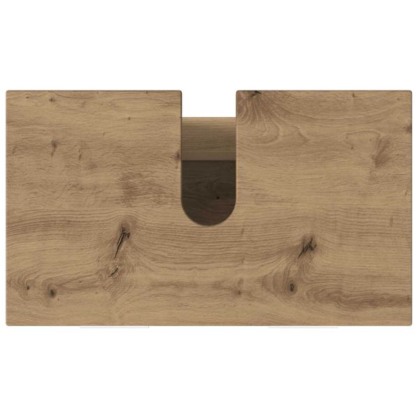 Шкаф със светло за баня Дъб артизан 60 x 35 x 60 см