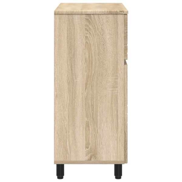 Шкаф със светло за баня Дъб сонома 60 x 35 x 80 см