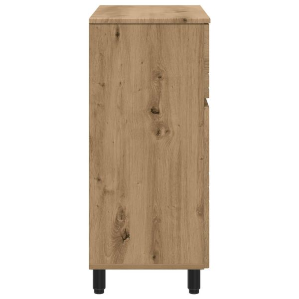 Шкаф със светло за баня Дъб артизан 60 x 35 x 80 см