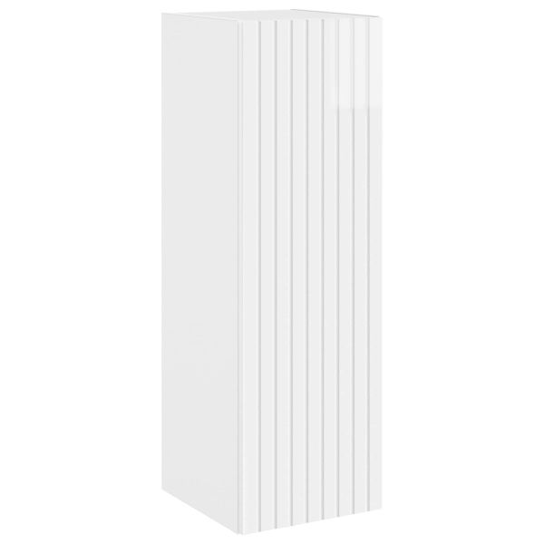 Стенно Баня Кабинет Бял гланц 33 x 34,5 x 100 см
