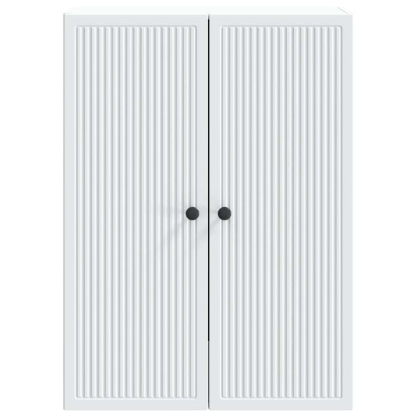 Стенно шкафче Бяло 66 x 34,5 x 90 см Инженерна дървесина