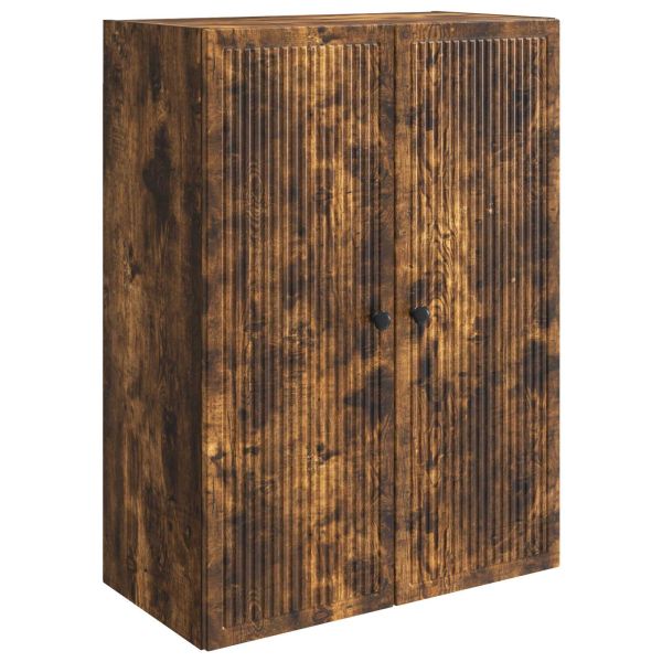 Стенно шкафче Опушен дъб 66 x 34,5 x 90 см Инженерна дървесина