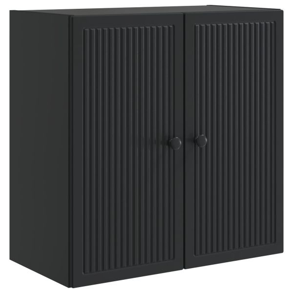 Стенно шкафче Черно 59 x 31 x 60 см Инженерна дървесина