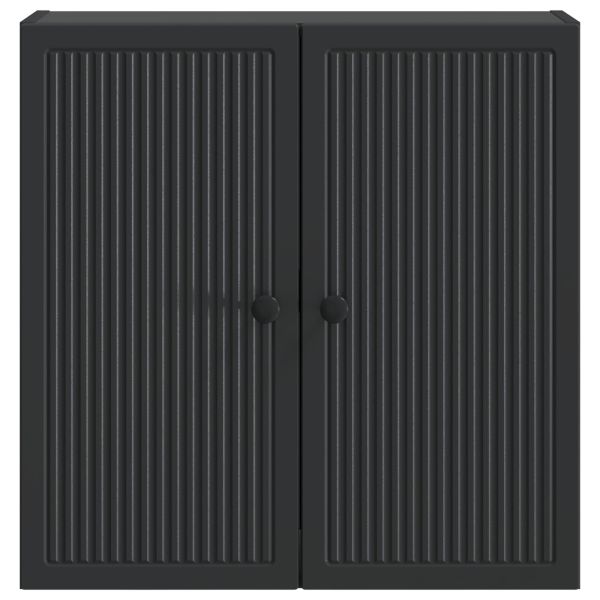 Стенно шкафче Черно 59 x 31 x 60 см Инженерна дървесина