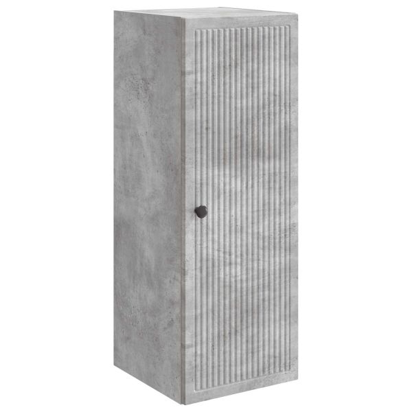 Стенно шкафче Бетонно сиво 33 x 34,5 x 90 см