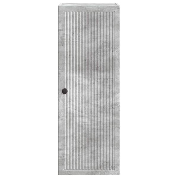 Стенно шкафче Бетонно сиво 33 x 34,5 x 90 см