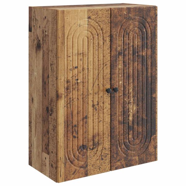 Стенно шкафче Старо дърво 66 x 34,5 x 90 см Инженерна дървесина