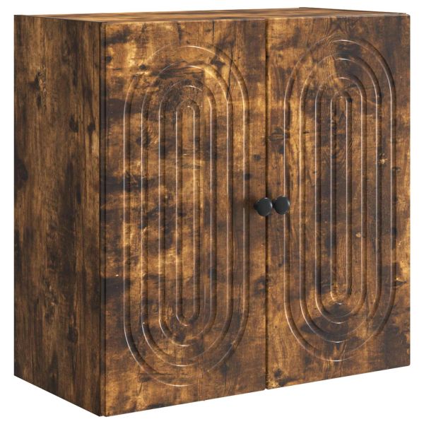Стенно шкафче Опушен дъб 59 x 31 x 60 см Инженерна дървесина