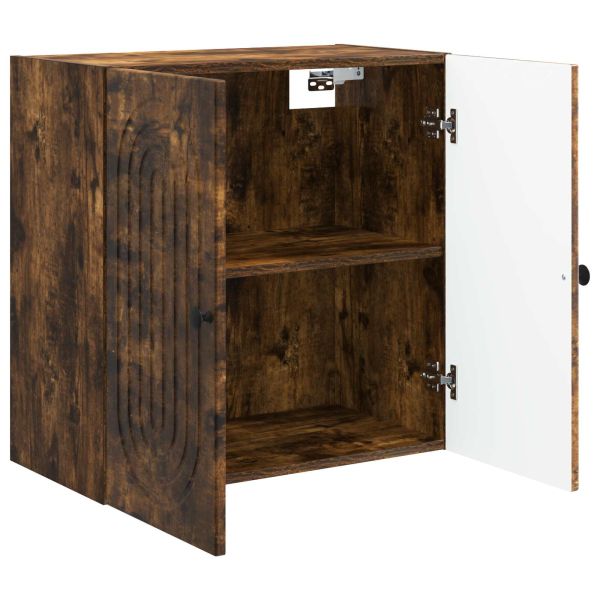 Стенно шкафче Опушен дъб 59 x 31 x 60 см Инженерна дървесина