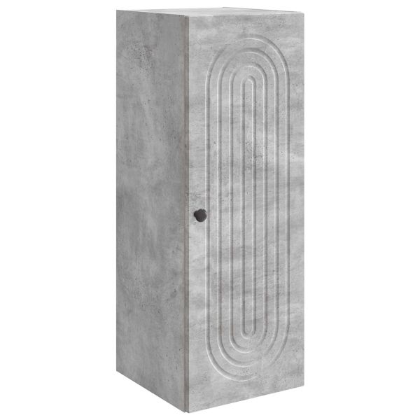 Стенно шкафче Бетонно сиво 33 x 34,5 x 90 см