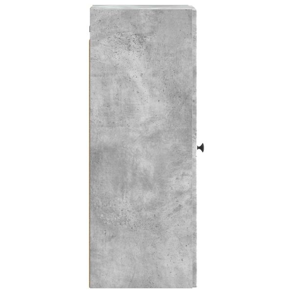 Стенно шкафче Бетонно сиво 33 x 34,5 x 90 см