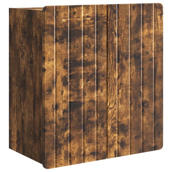 Стенно шкафче Опушен дъб 59 x 31 x 64 см Инженерна дървесина
