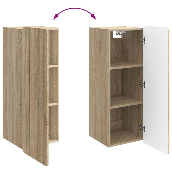Стенно шкафче Дъб сонома 33 x 34,5 x 94 см Инженерна дървесина