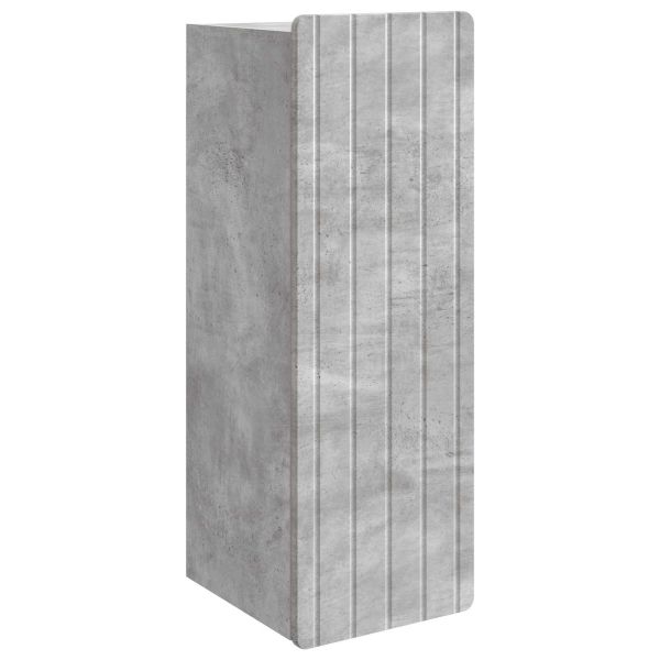 Стенно шкафче Бетонно сиво 33 x 34,5 x 94 см