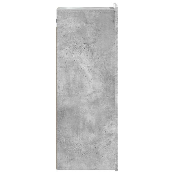 Стенно шкафче Бетонно сиво 33 x 34,5 x 94 см