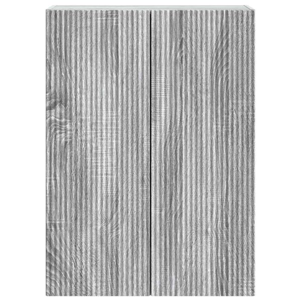 Стенно шкафче Сив Сонома 66 x 34,5 x 90 см Инженерна дървесина