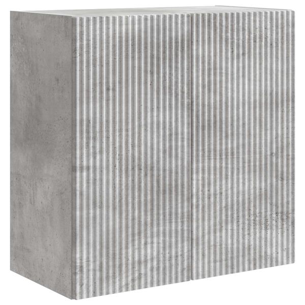 Стенно шкафче Бетонно сиво 59 x 31 x 60 см Инженерна дървесина