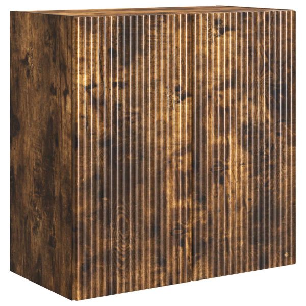 Стенно шкафче Опушен дъб 59 x 31 x 60 см Инженерна дървесина