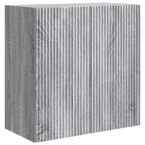 Стенно шкафче Сив Сонома 59 x 31 x 60 см Инженерна дървесина
