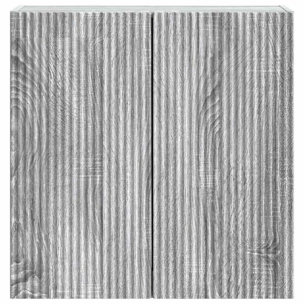 Стенно шкафче Сив Сонома 59 x 31 x 60 см Инженерна дървесина