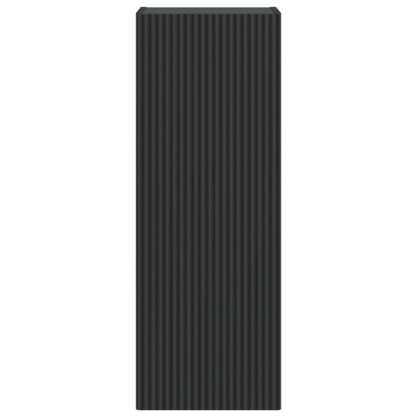 Стенно шкафче Черно 33 x 34,5 x 90 см Инженерна дървесина