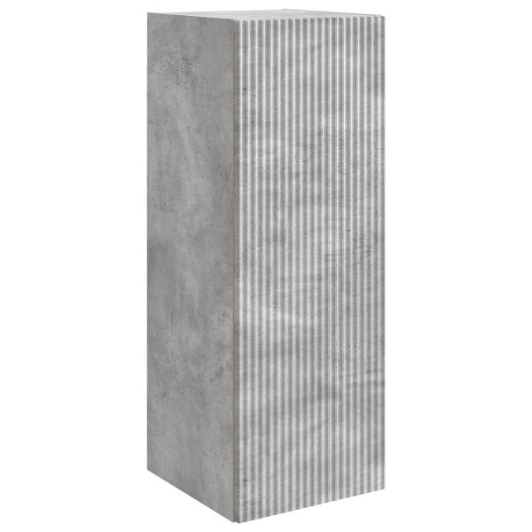 Стенно шкафче Бетонно сиво 33 x 34,5 x 90 см