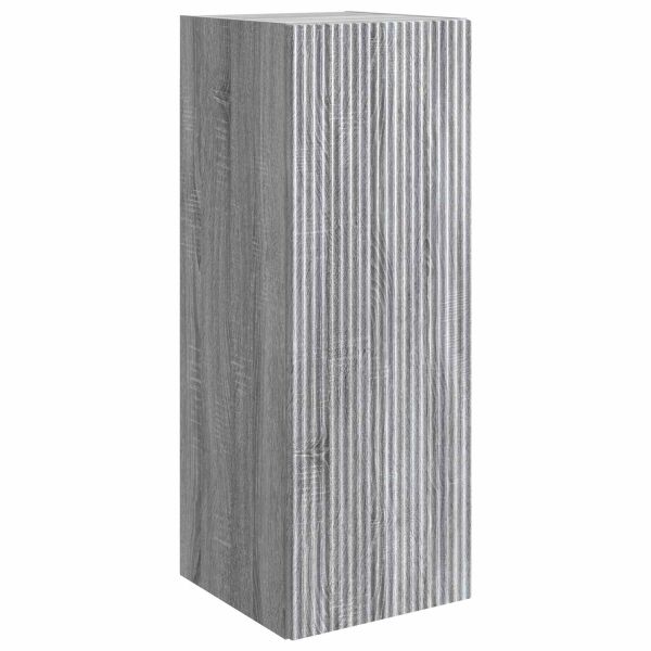 Стенно шкафче Сив Сонома 33 x 34,5 x 90 см Инженерна дървесина