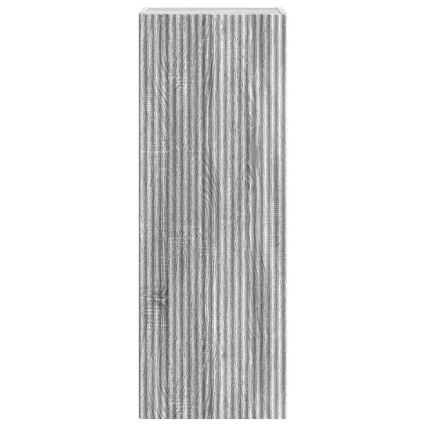 Стенно шкафче Сив Сонома 33 x 34,5 x 90 см Инженерна дървесина