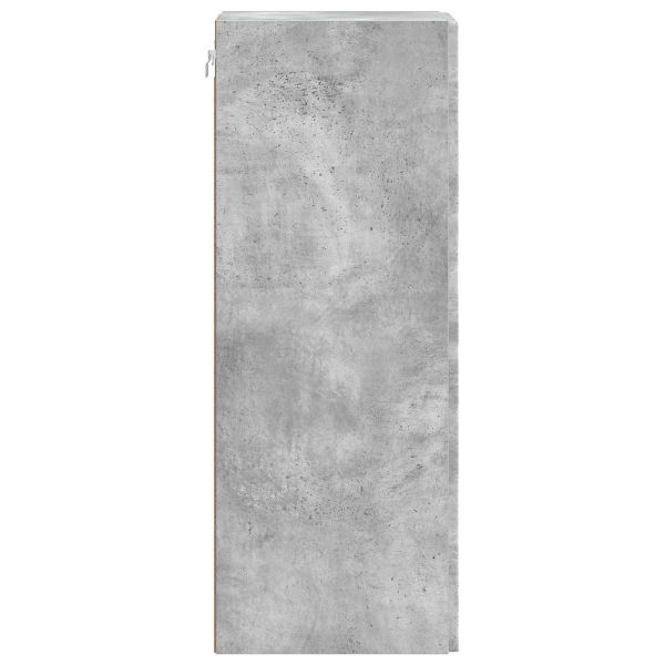 Стенно шкафче Бетонно сиво 66 x 34,5 x 90 см