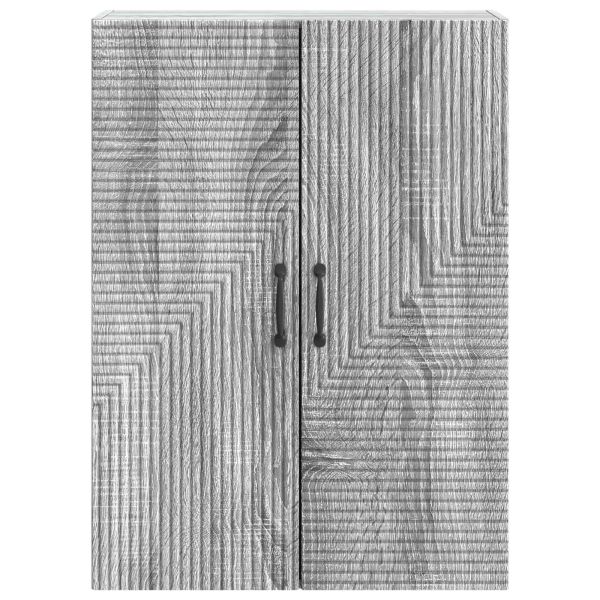 Стенно шкафче Сив Сонома 66 x 34,5 x 90 см Инженерна дървесина