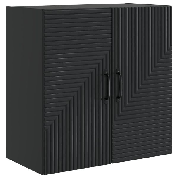 Стенно шкафче Черно 59 x 31 x 60 см Инженерна дървесина