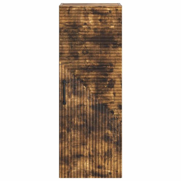 Стенно шкафче Опушен дъб 33 x 34,5 x 90 см Инженерна дървесина