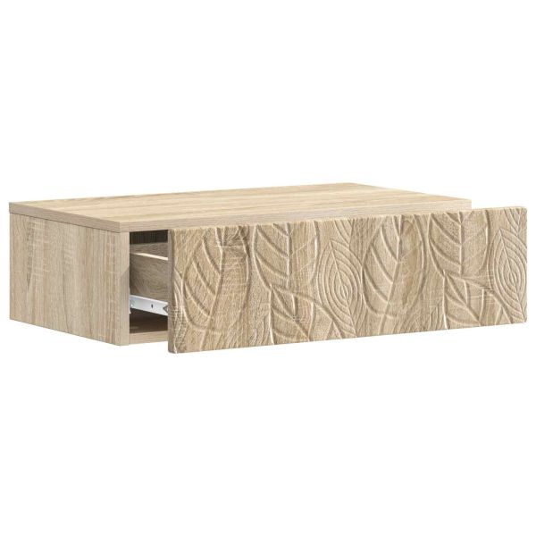 Стенен страничен масичка Дъб сонома 87,5 x 34,5 x 17 см