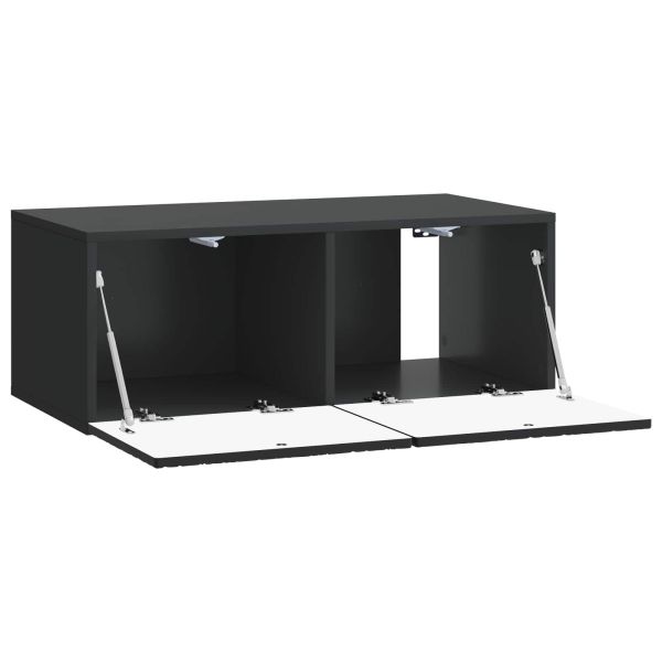 Стенно монтиран ТВ шкаф 98 x 41 x 30 см Черно