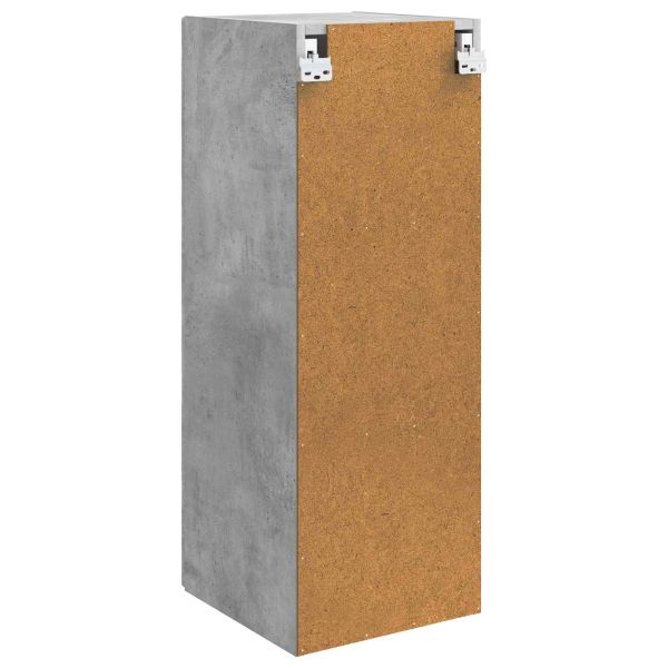 Стенно шкафче Бетонно сиво 33 x 34,5 x 90 см