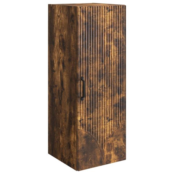 Стенно шкафче Опушен дъб 33 x 34,5 x 90 см Инженерна дървесина